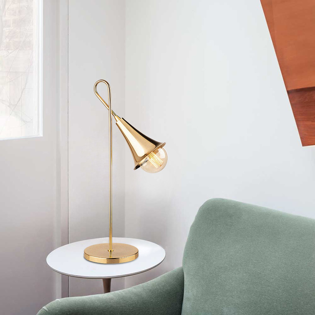 Iron Table Lamp Sarmal-3071 Gold 18x30 cm E27 40 W