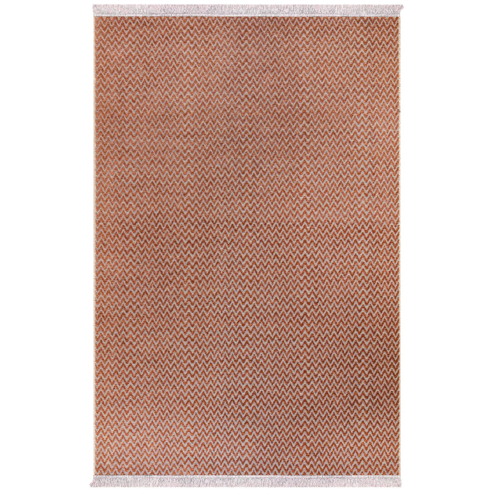 Carpet 23033A - Orange 100% Jute/ Chenille