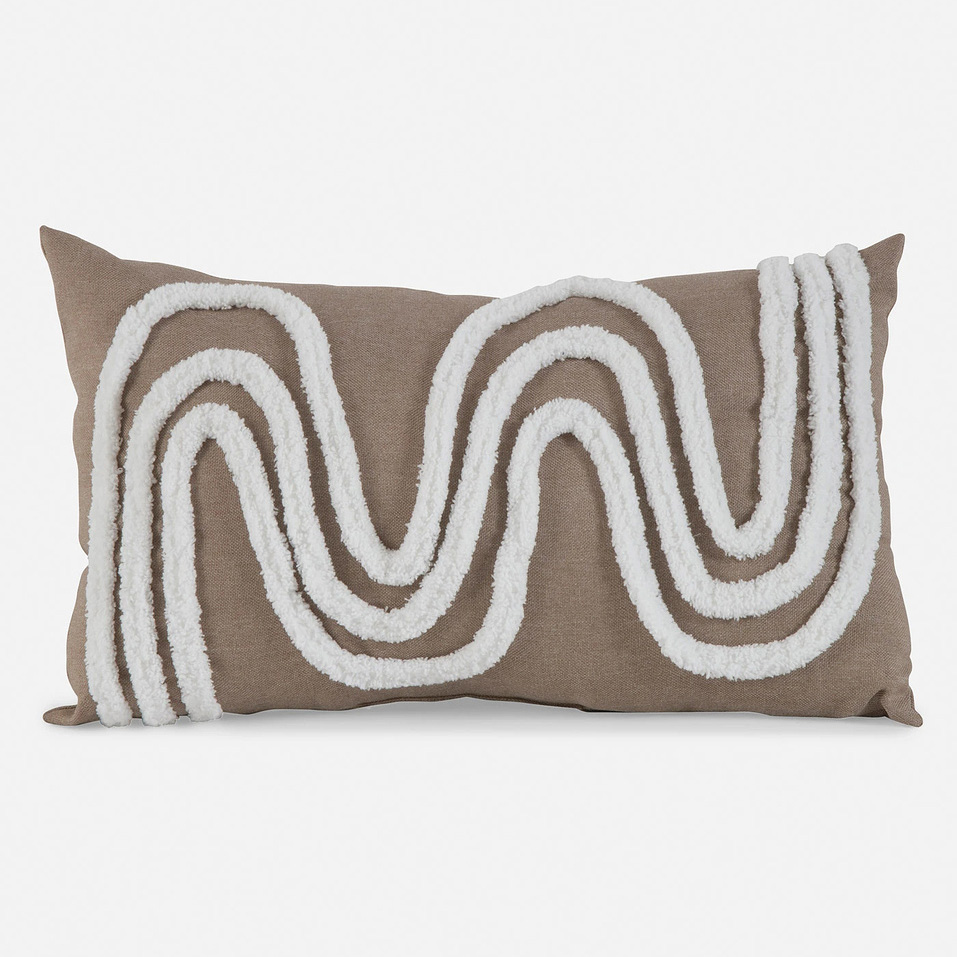 Decorative pillow light brown 30x50 cm