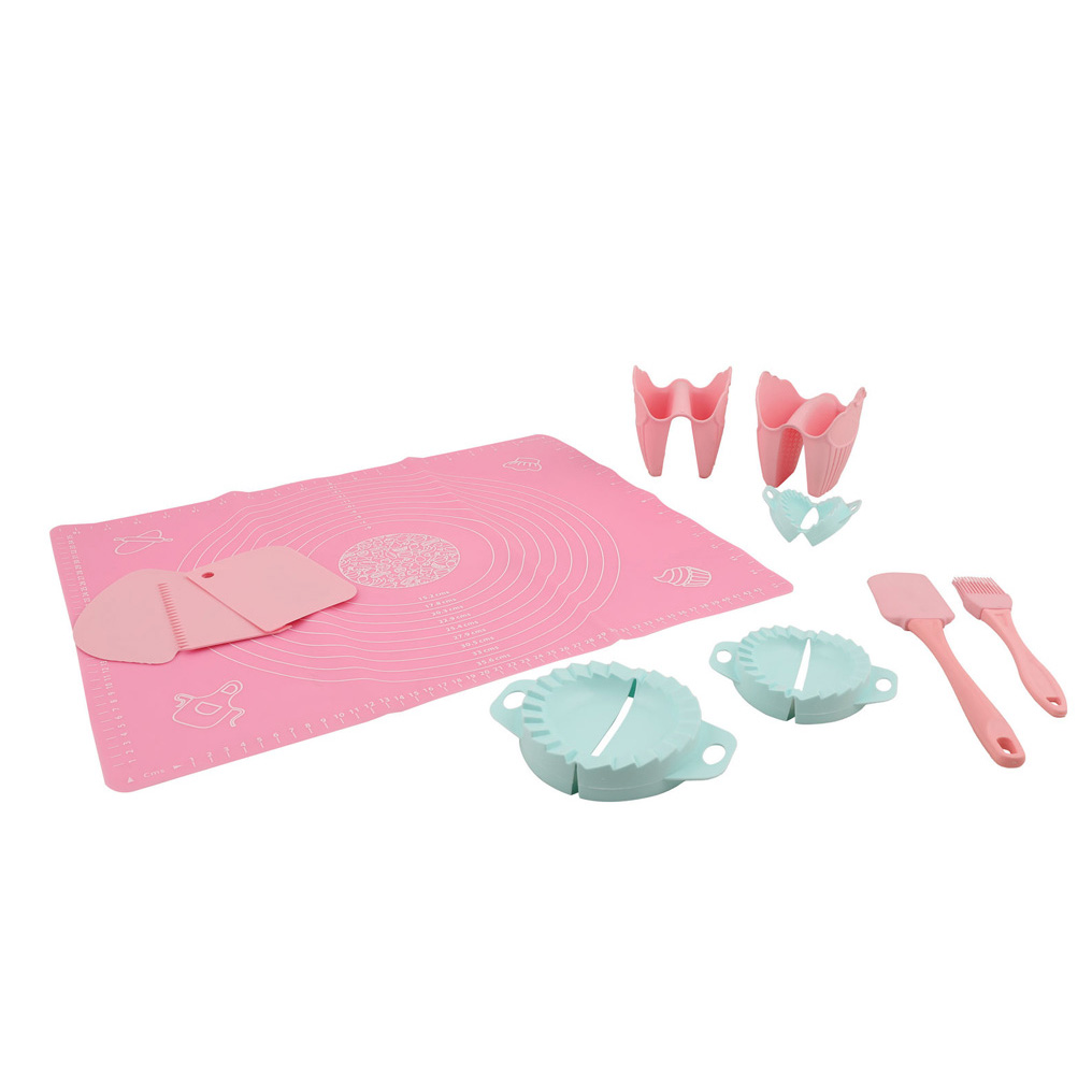 Dough & Pastry set Pink Silicon 12 pcs 964FRM2305