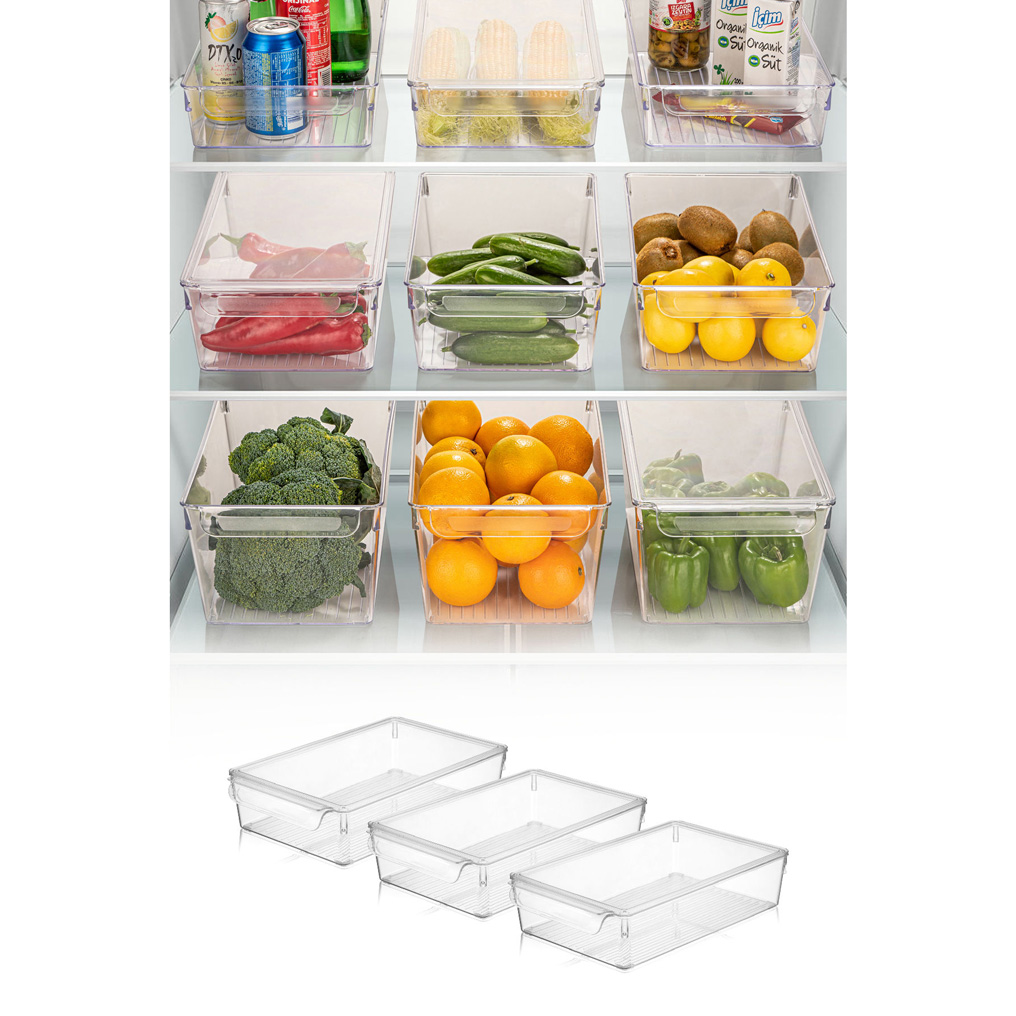 Σετ οργάνωσης ψυγείου Πλαστικό 4,5 ml 3 τεμ. 964FRM3415