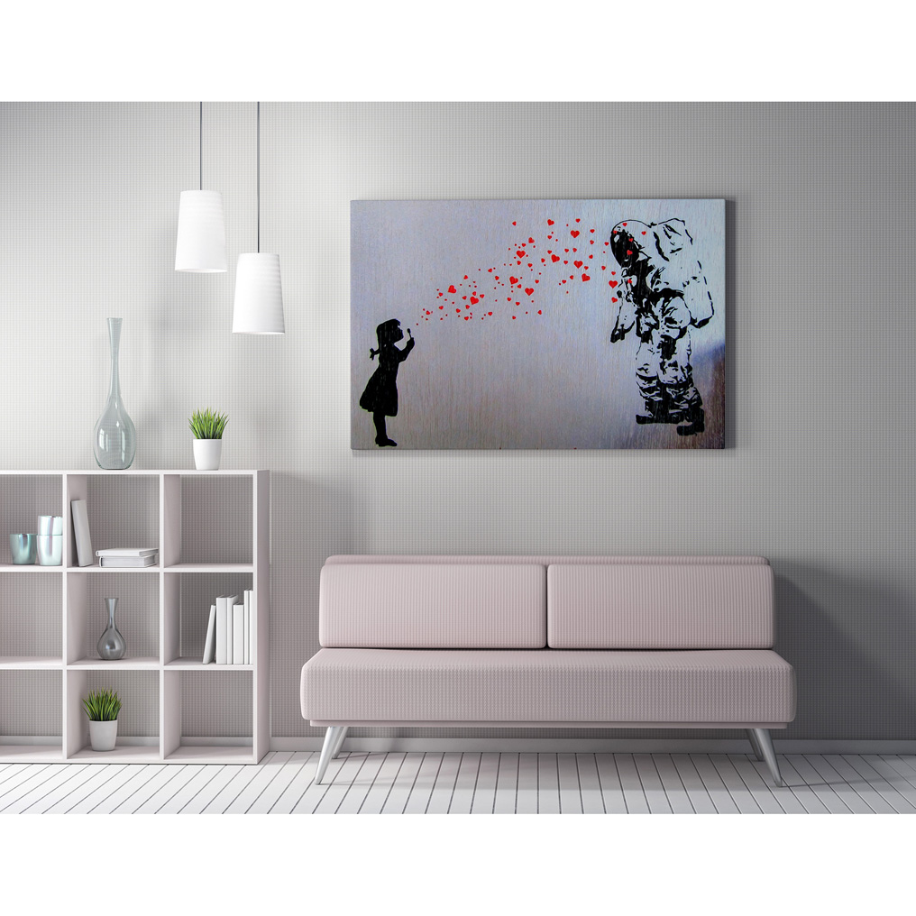 Canvas painting on frame digital printing WY05 Banksy 966BRS1109