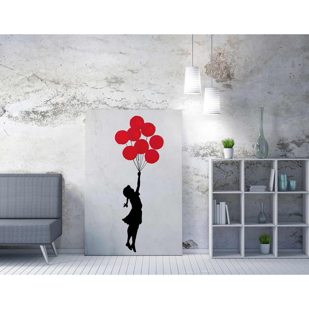 Canvas painting on frame digital printing WY63 Banksy 966BRS1227