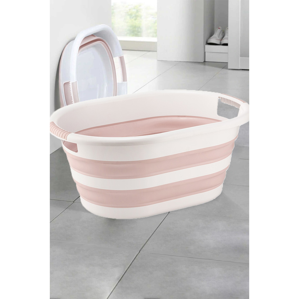 Laundry basket Plastic Pink 53,9x38,7x23,5 cm 967FRM1111