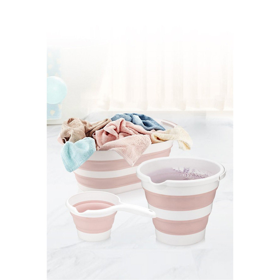 Basket set Plastic Pink 3 pcs 967FRM1114