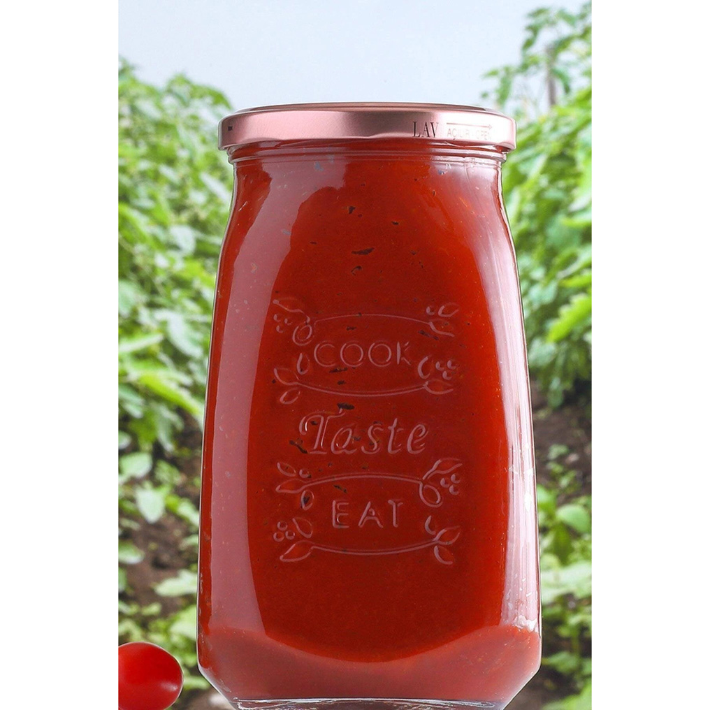 Jar with lid Transparent Glass 1,05 lt 990LAV1601