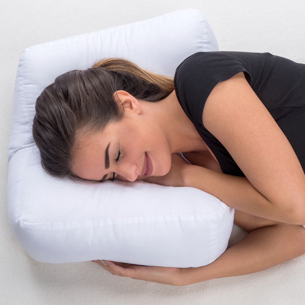 Side-sleeping cushion with cotton cover