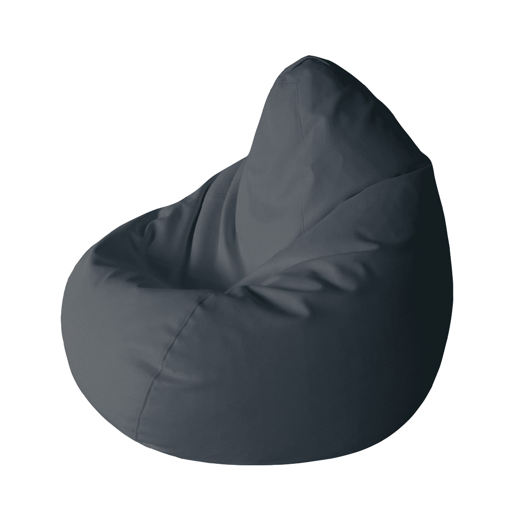 Bean bag pear indoor/outdoor naylon Dark Grey 80x69x70 cm