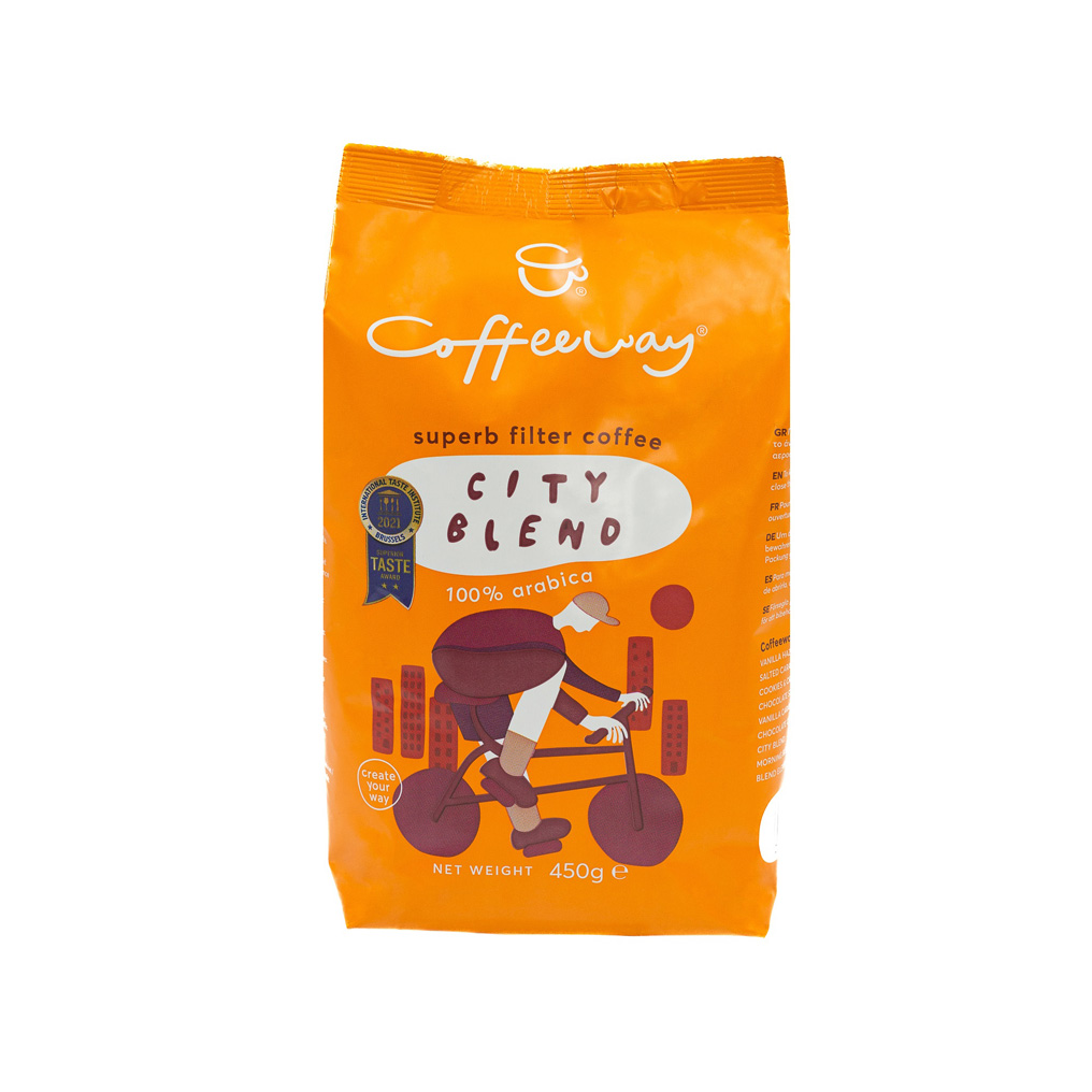 Καφές φίλτρου Coffeeway συσκευασμένος City Blend 450 γρ.
