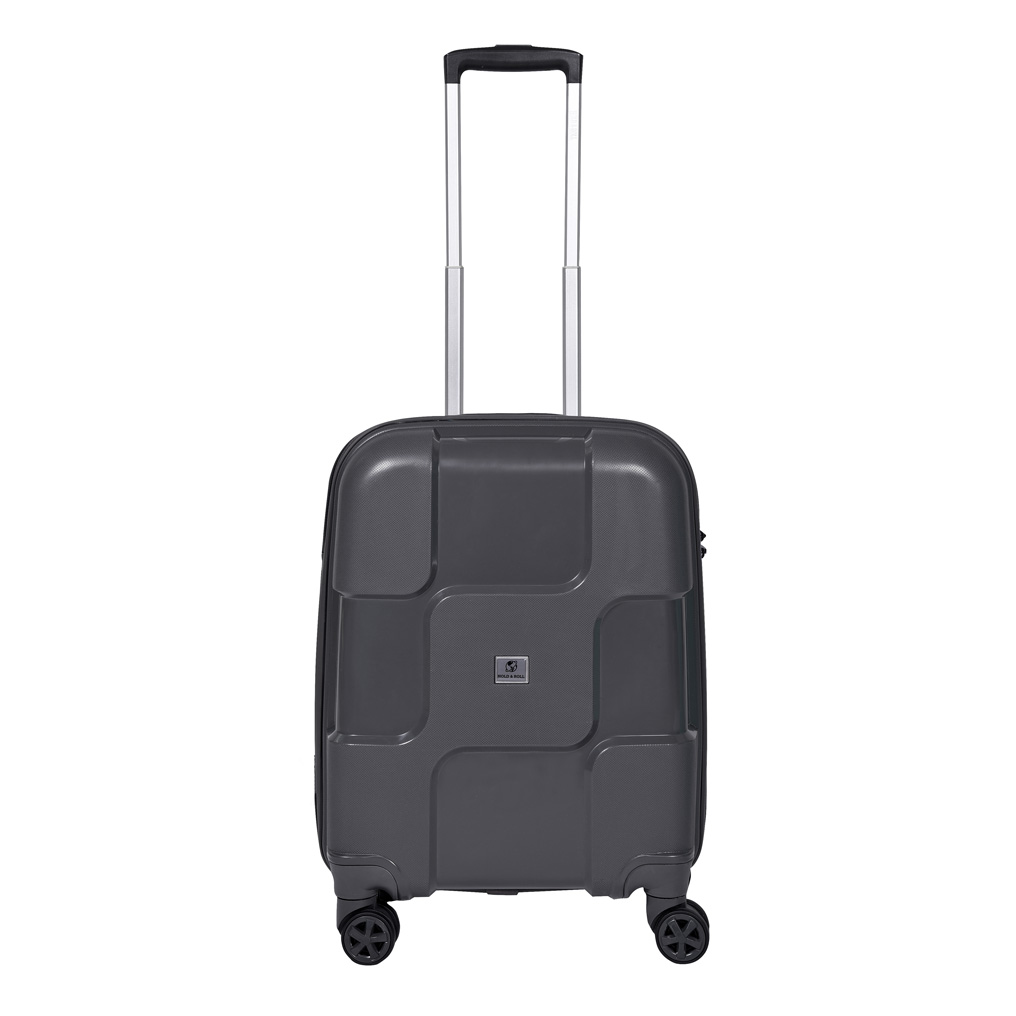 Cabin luggage 4-wheel spinner hard shell Dark Grey 56x40x23 cm