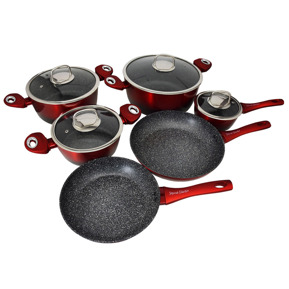 Cookware set 10 pcs Imperial Collection red