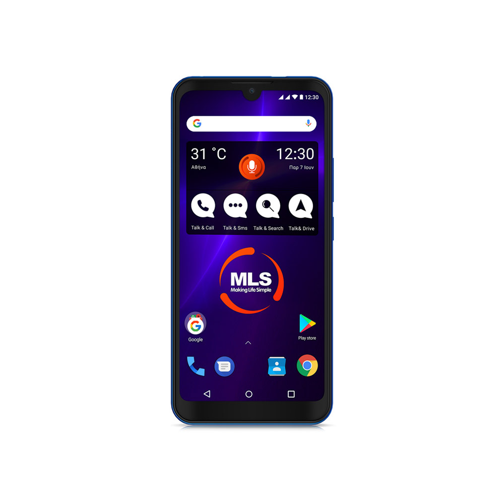Smartphone MLS D6 4G DS μπλε