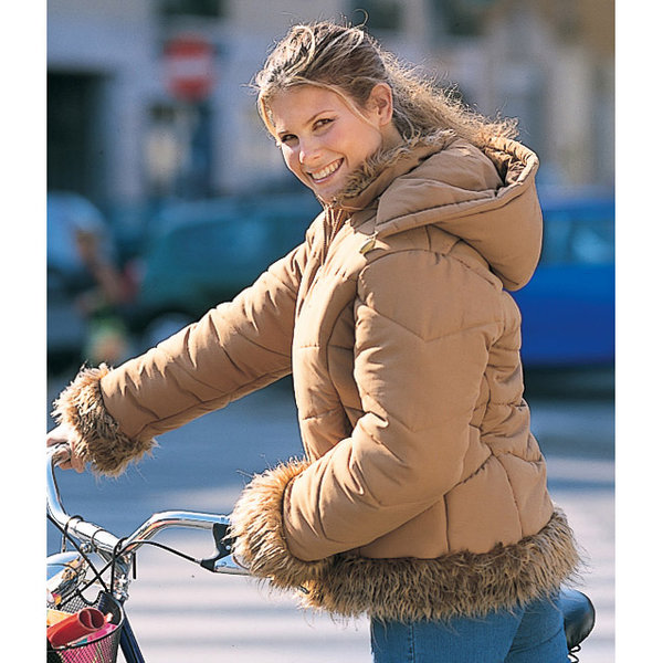 *Εκθεσιακό* Κοντό μπουφάν καφέ 