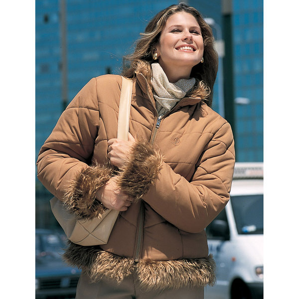 *Εκθεσιακό* Κοντό μπουφάν καφέ 