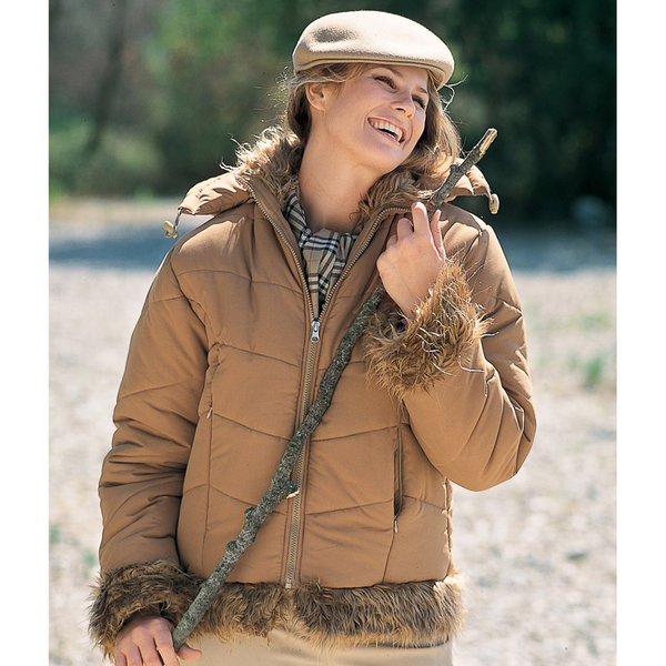 *Εκθεσιακό* Κοντό μπουφάν καφέ 