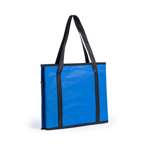 Foldable car organiser blue 34x28x25 cm 