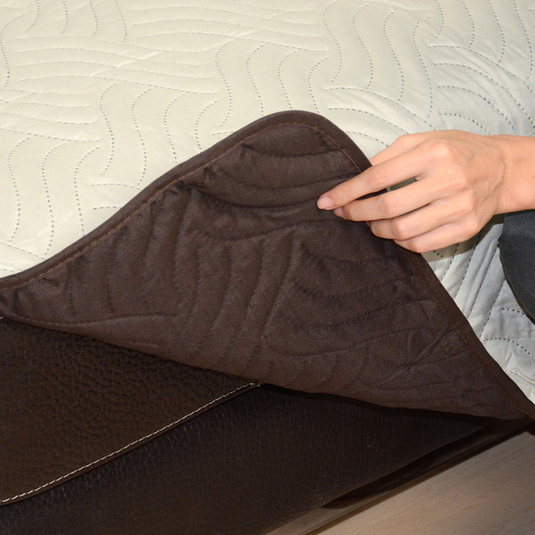 Sofa Cover κάλυμμα δύο όψεων για πολυθρόνα 190x170 εκ. cream/espresso 