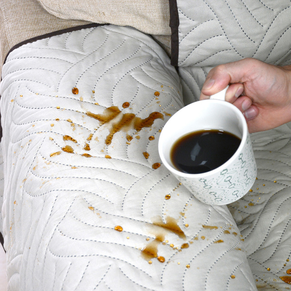 Sofa Cover κάλυμμα δύο όψεων για πολυθρόνα 190x170 εκ. cream/espresso 