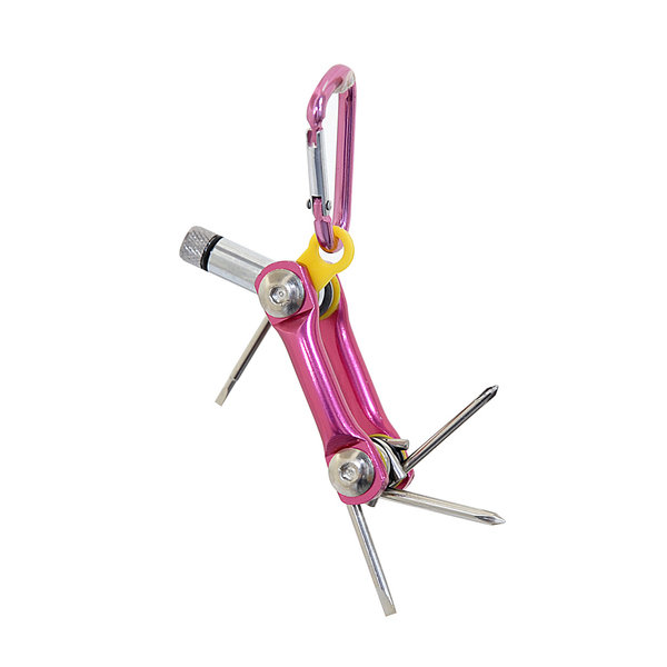 5 in 1 folding key set with LED 