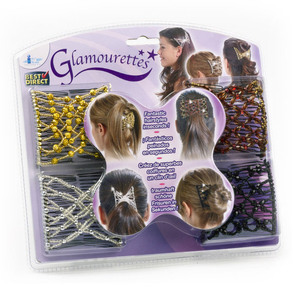 Glamourettes χτενάκια 4 τεμ. 