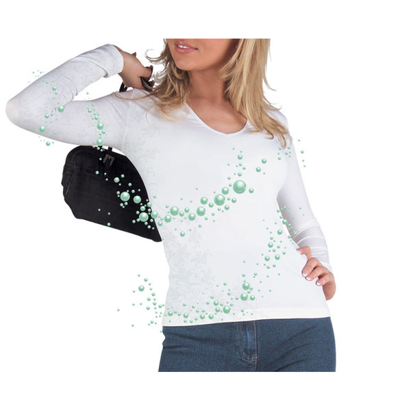 Lytess μπλούζα V μακρυμάνικη λευκό 