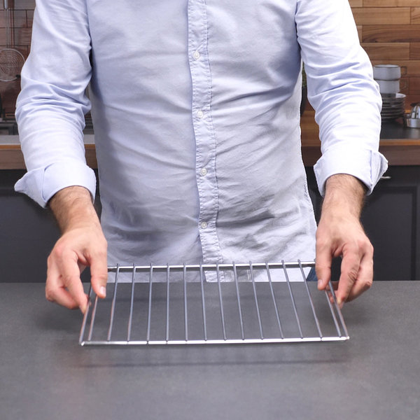 Ανοξείδωτη επεκτεινόμενη σχάρα φούρνου 33-61 εκ. 