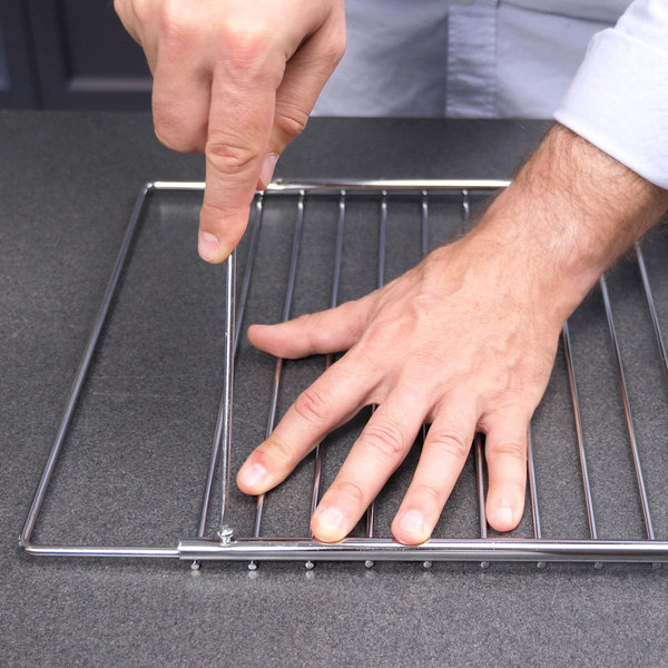 Ανοξείδωτη επεκτεινόμενη σχάρα φούρνου 33-61 εκ. 