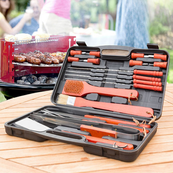 Barbecue accessory case 18 pcs 