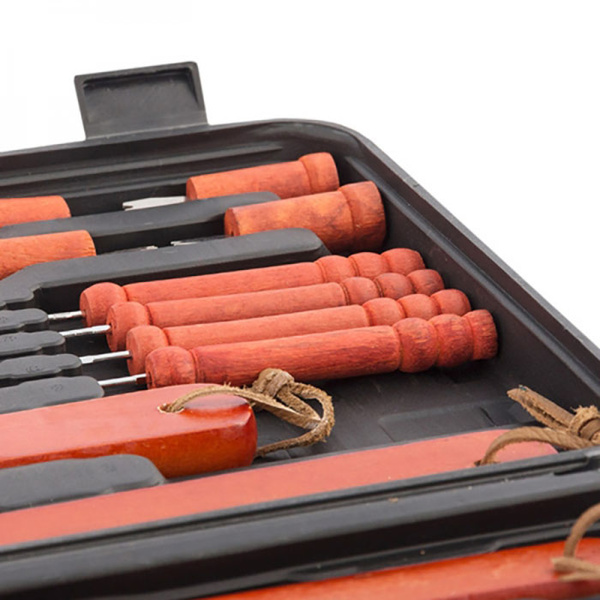 Barbecue accessory case 18 pcs 