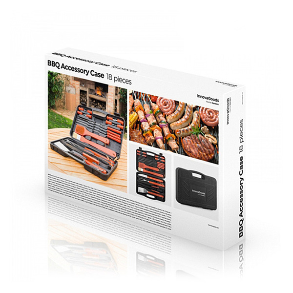 Barbecue accessory case 18 pcs 