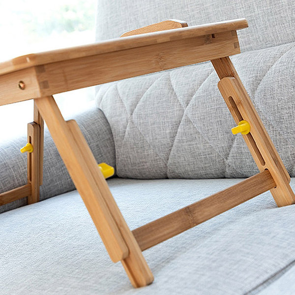 Bamboo folding side table 53,50x34x27 cm 