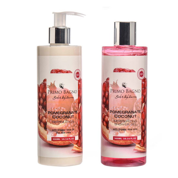 Pomegranate & Coconut Λοσιόν σώματος 300ml & Αφρόλουτρο 300ml 