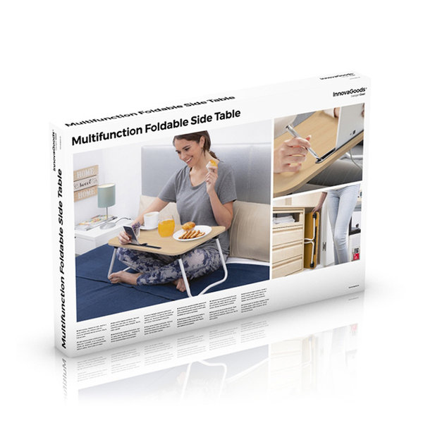 Mutlifunctional foldable side table InnovaGoods 