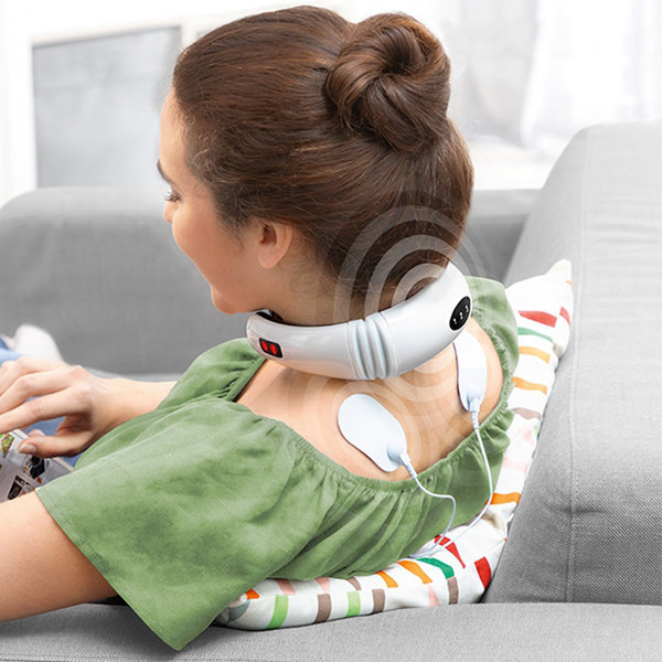 Electromagnetic neck & back massager InnovaGoods 