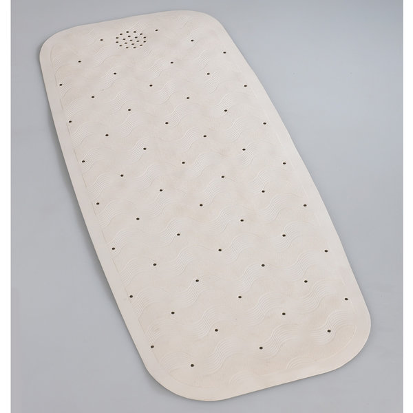 Αντιολισθητικό πατάκι μπανιέρας καουτσούκ μπεζ 90x37 εκ. 84361500 