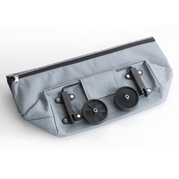 Τσάντα για ψώνια με ροδάκια 3-σε-1 γκρι 32x50x15 εκ. 