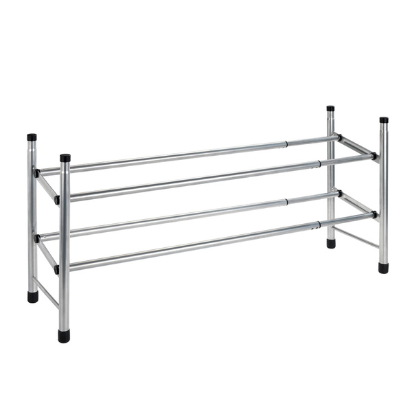 Extendable metal shoe rack 62-114x22x35 cm 