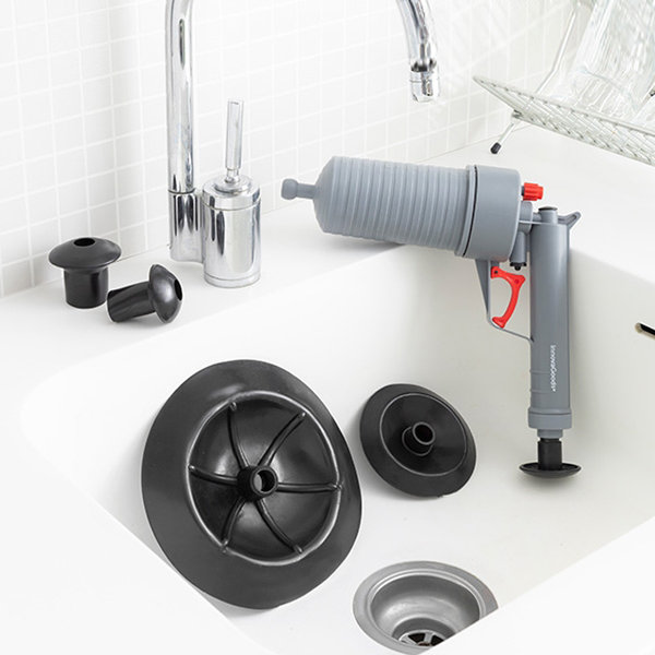 Συσκευή απόφραξης με πεπιεσμένο αέρα & 4 κεφαλές KlinGun InnovaGoods 