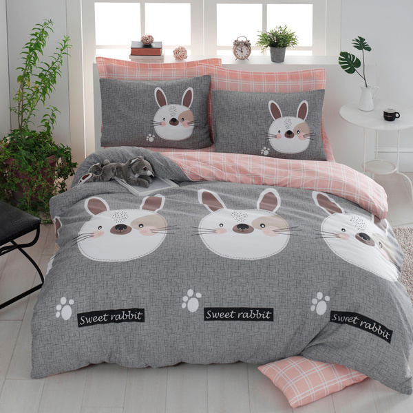 Σετ παπλωματοθήκη Tavsancik 65% Βαμβάκι / 35% Πολυέστερ  + Μαξιλαροθήκη 