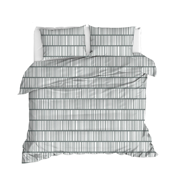 Σετ παπλωματοθήκη Vektor 2 Γκρι 100% Βαμβάκι  + Μαξιλαροθήκη 