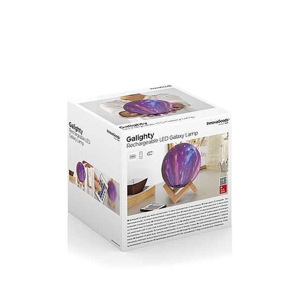 Επαναφορτιζόμενη LED λάμπα Γαλαξίας Galight InnovaGoods 14x19x14 εκ. 