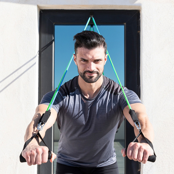 Σετ ιμάντων αντίστασης με αξεσουάρ & οδηγό ασκήσεων Tribainer InnovaGoods V0103411 