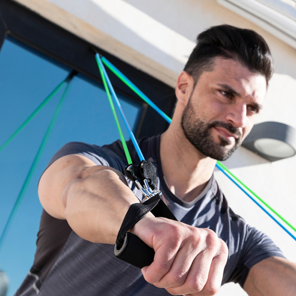 Σετ ιμάντων αντίστασης με αξεσουάρ & οδηγό ασκήσεων Tribainer InnovaGoods V0103411 