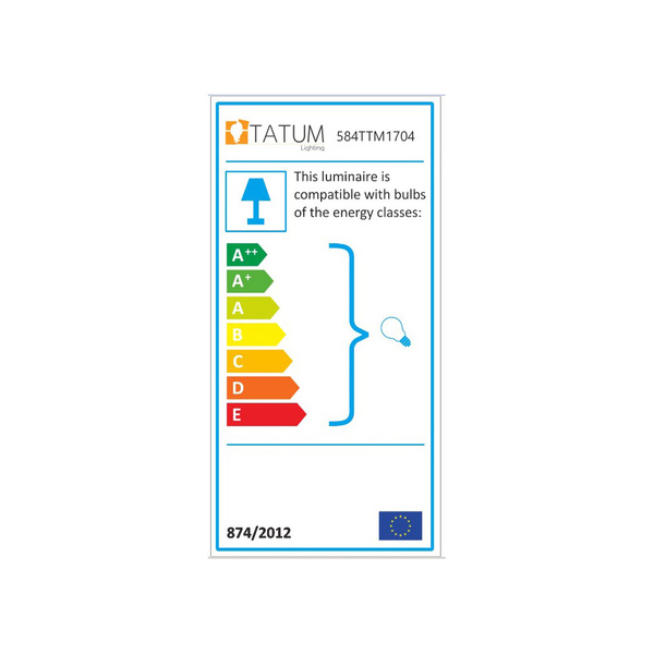Πορτατίφ μέταλλο Dodo-5052 Λευκό 30x30 εκ. E27 40 W 584TTM1704 