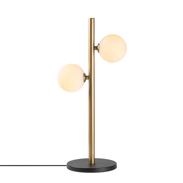 Metal Table Lamp with Glass Caps Domino-11035 Vintage 26x18x52 cm 2xG9 10 W 