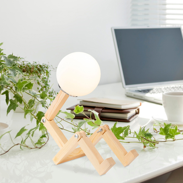 Πορτατίφ ξύλο Milet-N-834 Φυσικό 15x17x56 εκ. E27 40 W 525NOR2148 