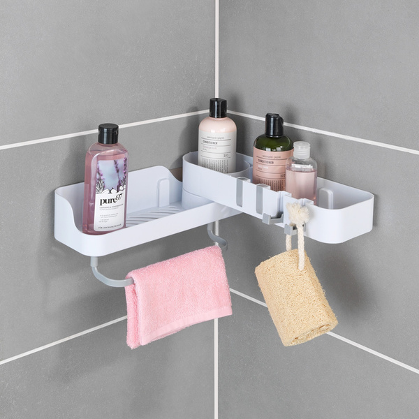 Διπλό προσαρμοζόμενο ραφάκι με αυτοκόλλητα στήριξης 33x33,5x14 εκ. 89790500 