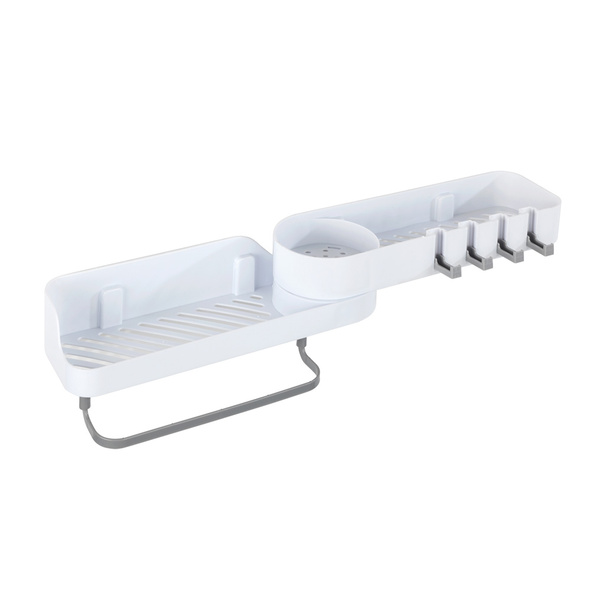 Διπλό προσαρμοζόμενο ραφάκι με αυτοκόλλητα στήριξης 33x33,5x14 εκ. 89790500 