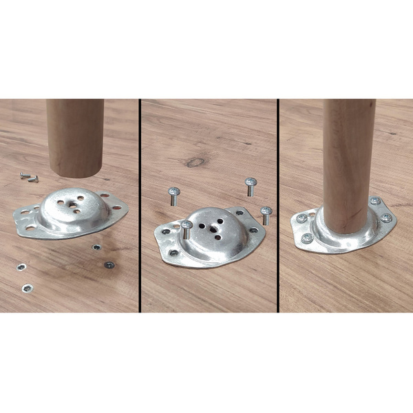 Γραφείο με 2 συρτάρια από μοριοσανίδα & ξύλο Balbina Atlantic Pine+Λευκό 869VEL6602 120x77x60 εκ. 