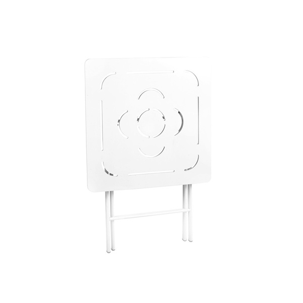 Wooden Table & Chairs Set (3 pcs) Bistro Set 2 White 379VLV1502 W60xH73xD60 cm 